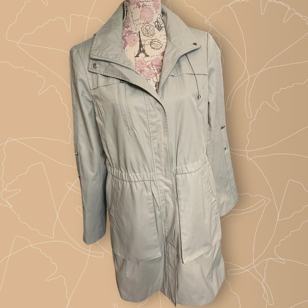 Calvin Klein Detachable Hood Trench Coat